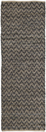 Chandra Jazz JAZ-17002 Tan and Grey runner rug, flat view