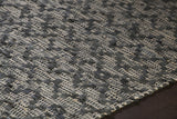 Chandra Jazz JAZ-17002 Tan and Grey rug, side detail view