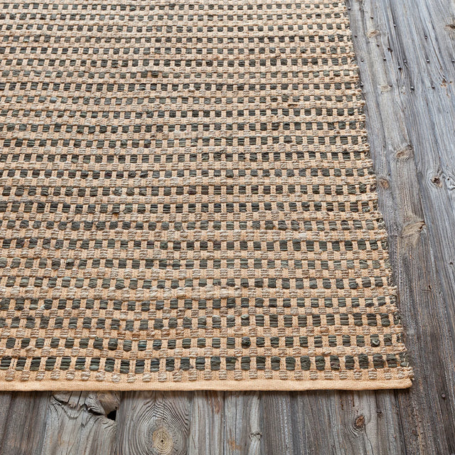 Chandra Jazz JAZ-17003 Tan and Black rug, corner detail