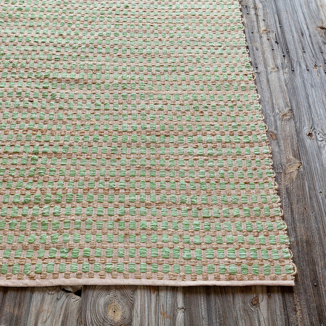 Chandra Jazz JAZ-17004 Tan and Green rug, corner detail