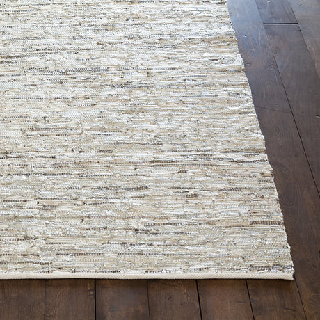Chandra Jazz JAZ-17005 Silver and Grey and Tan rug, corner detail