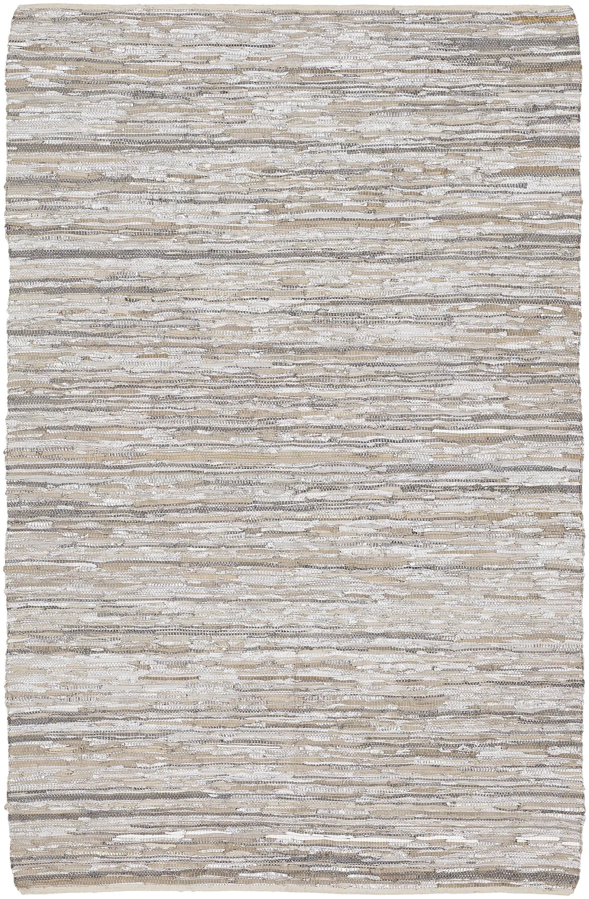 Chandra Jazz JAZ-17005 Silver and Grey and Tan rug, flat view