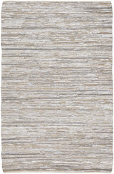 Chandra Jazz JAZ-17005 Silver and Grey and Tan rug, flat view