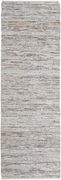 Chandra Jazz JAZ-17005 Silver and Grey and Tan runner rug, flat view