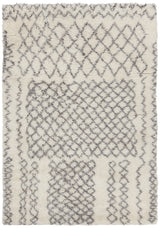 Chandra Jeri JER-44300 White and Grey rug, flat view