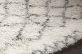 Chandra Jeri JER-44300 White and Grey rug, side detail view