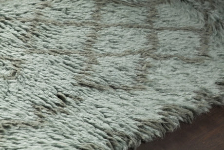 Chandra Jeri JER-44301 Blue and Grey rug, side detail view