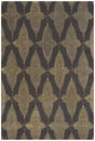 Chandra Jessica Swift JES-28901 Charcoal and Grey and Gold rug, flat view
