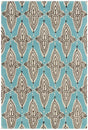 Chandra Jessica Swift JES-28902 Blue and White and Black rug, flat view