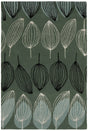 Chandra Jessica Swift JES-28903 Blue and White and Black rug, flat view