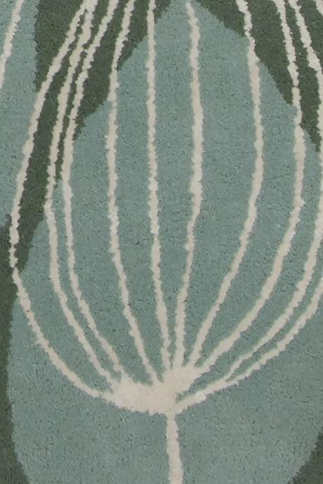 Chandra Jessica Swift JES-28903 Blue and White and Black rug, texture close-up