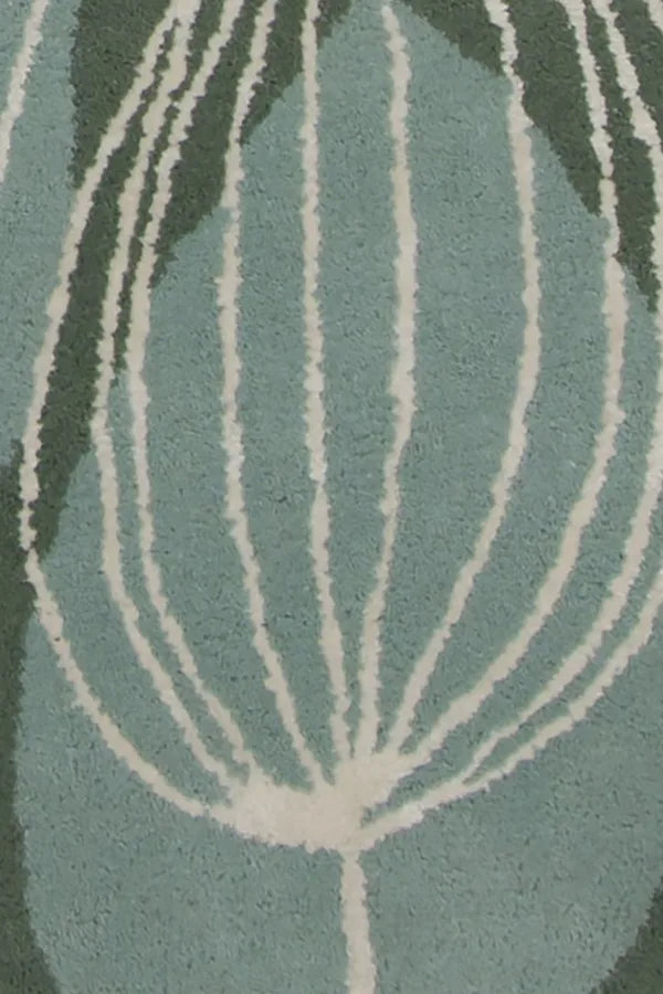 Chandra Jessica Swift JES-28903 Blue and White and Black rug, texture close-up