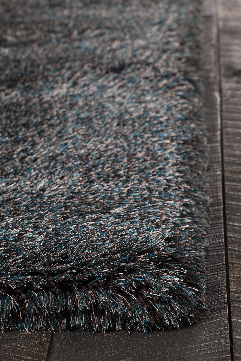 Chandra Joni JON-39300 Blue and Brown rug, corner detail