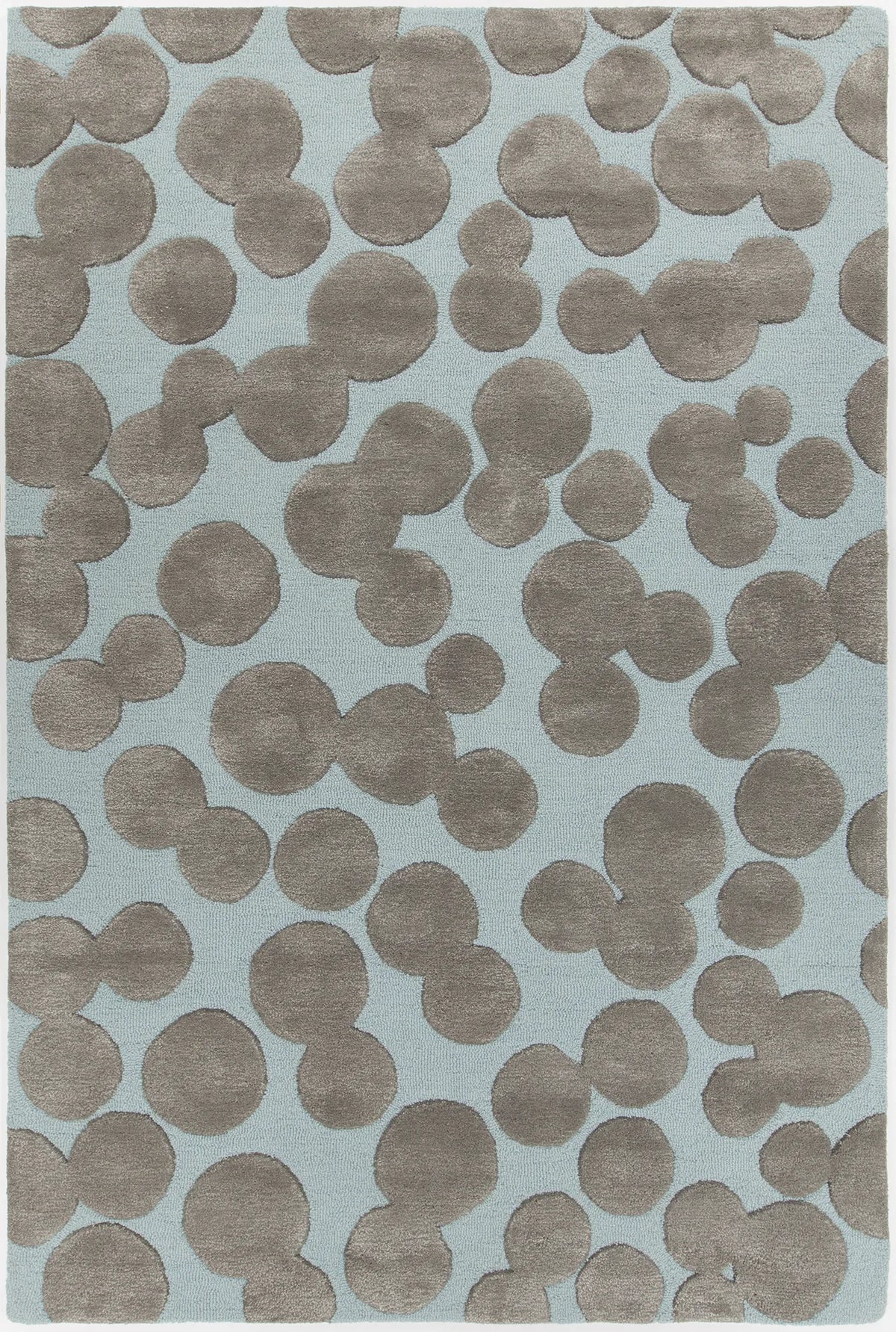 Chandra Joya JOY-46100 Blue and Grey rug, flat view