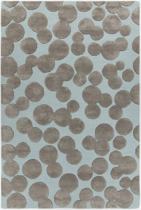 Chandra Joya JOY-46100 Blue and Grey rug, flat view
