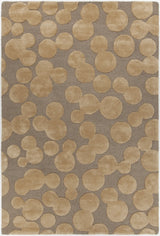 Chandra Joya JOY-46103 Brown and Gold rug, flat view