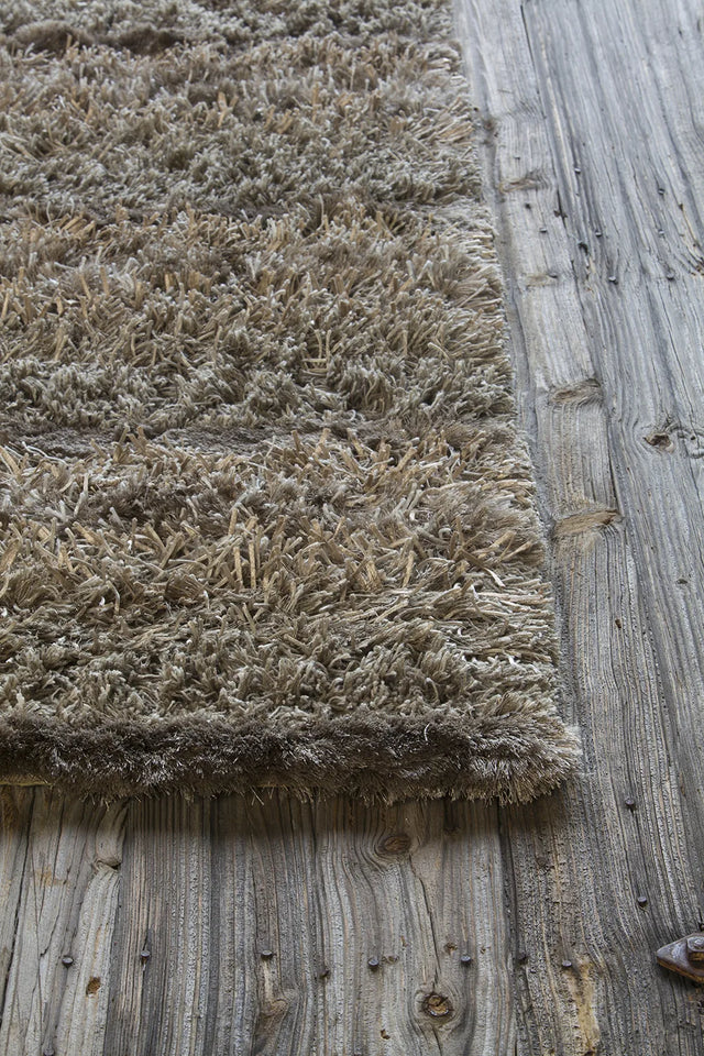 Chandra Kapaa KAP-15500 Tan and Ivory and Taupe rug, corner detail