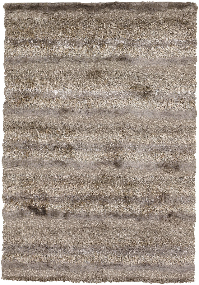 Chandra Kapaa KAP-15500 Tan and Ivory and Taupe rug, flat view