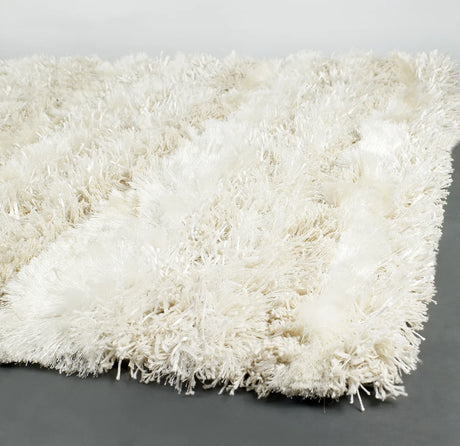 Chandra Kapaa KAP-15501 Cream and Beige rug, corner detail