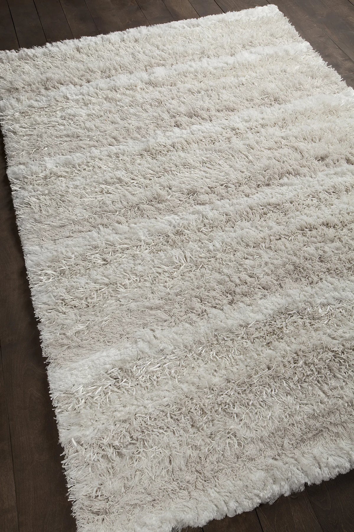 Chandra Kapaa KAP-15501 Cream and Beige rug, angled side view