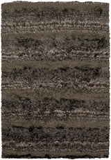 Chandra Kapaa KAP-15502 Brown and Tan and Taupe rug, flat view