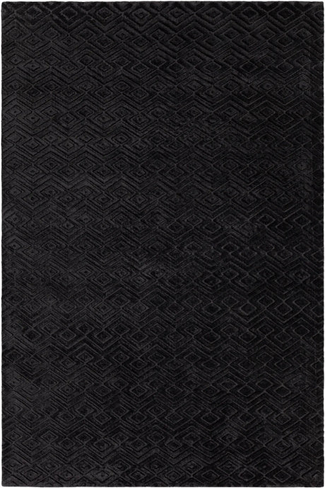 Chandra Keira KEI-50100 Black rug, flat view