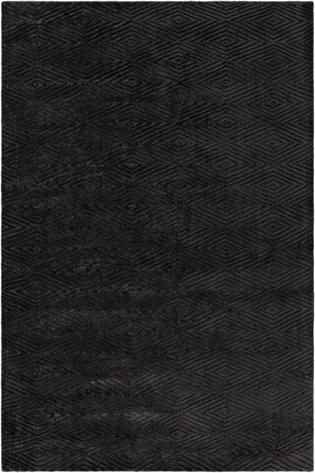 Chandra Keira KEI-50102 Black rug, flat view