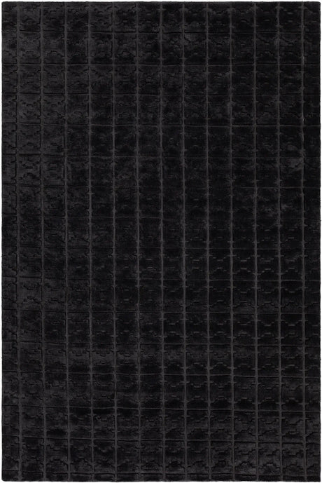Chandra Keira KEI-50103 Black rug, flat view