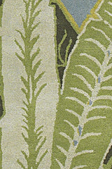 Chandra Kronos KRO-6301 Green and Blue rug, texture close-up