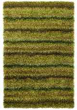Chandra Kubu KUB-16501 Green and Brown rug, flat view