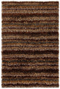 Chandra Kubu KUB-16502 Brown and Grey and Tan rug, flat view