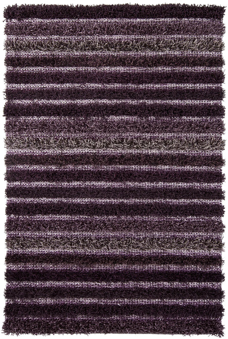Chandra Lavasa LAV-21401 Purple and Grey rug, flat view