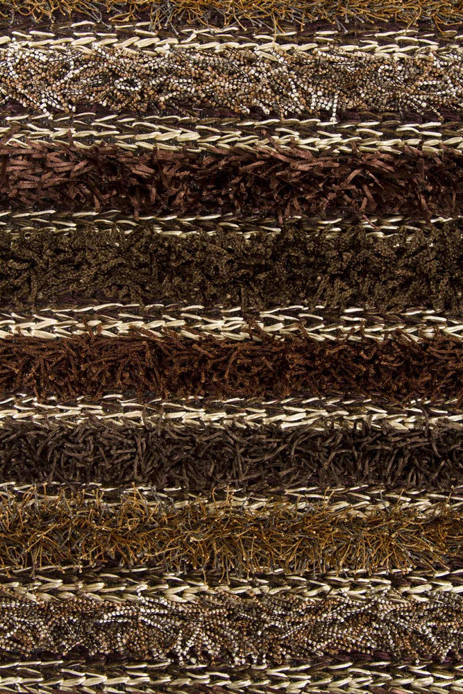 Chandra Lavasa LAV-21402 Brown and Taupe and Tan rug, texture close-up