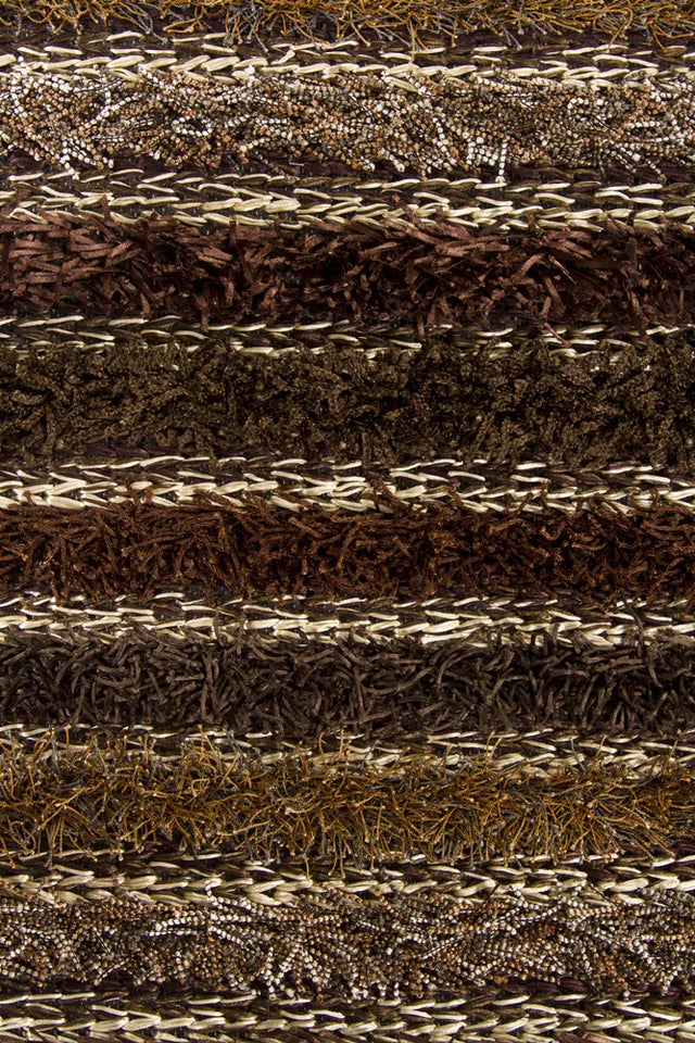 Chandra Lavasa LAV-21402 Brown and Taupe and Tan rug, texture close-up