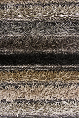 Chandra Lavasa LAV-21403 Grey and Tan and Black rug, texture close-up
