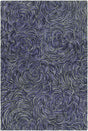 Chandra Leia LEI-42201 Lavender and Grey rug, flat view