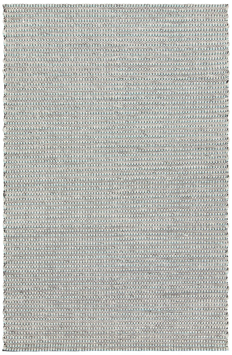 Chandra Lena LEN-44600 Teal and White and Grey and Black rug, flat view