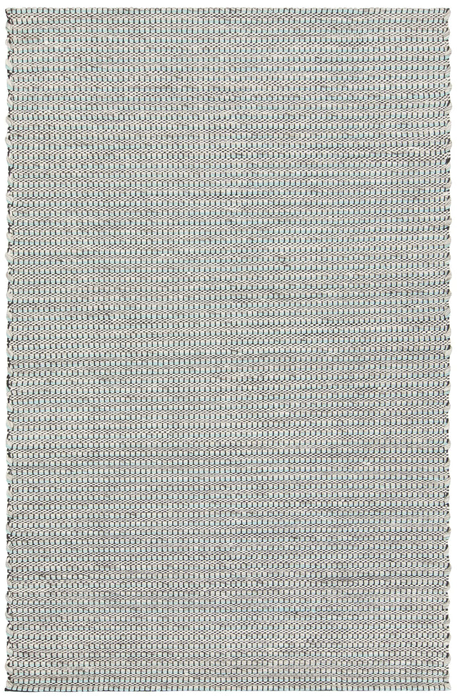 Chandra Lena LEN-44600 Teal and White and Grey and Black rug, flat view