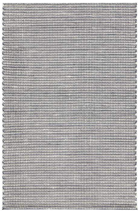 Chandra Lena LEN-44603 Blue and White and Grey and Black rug, flat view