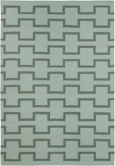 Chandra Lima LIM-25701 Blue and Green rug, flat view