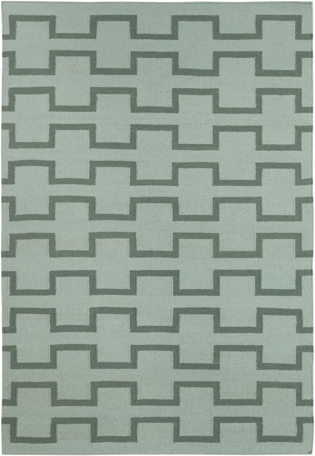 Chandra Lima LIM-25701 Blue and Green rug, flat view