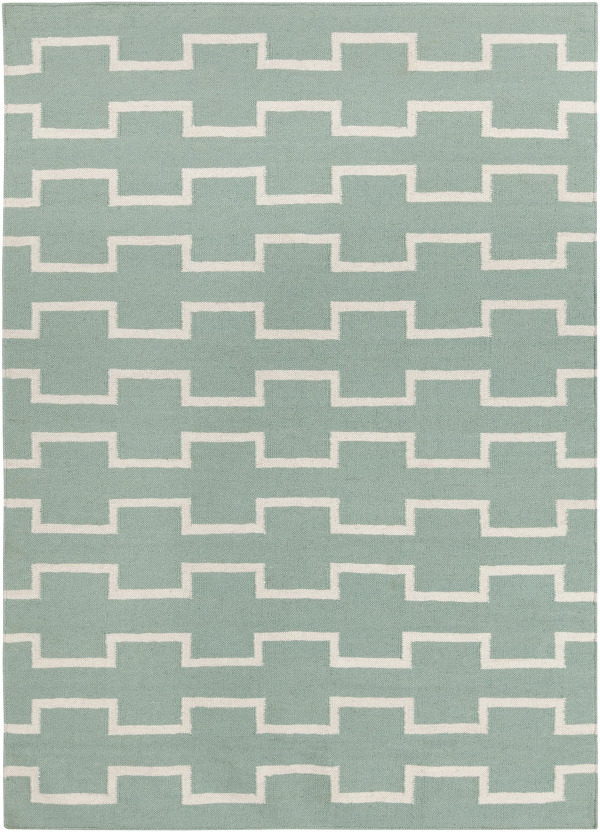 Chandra Lima LIM-25702 Blue and White rug, flat view