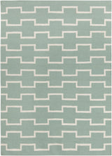 Chandra Lima LIM-25702 Blue and White rug, flat view