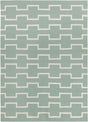 Chandra Lima LIM-25702 Blue and White rug, flat view