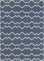Chandra Lima LIM-25704 Blue and White rug, flat view