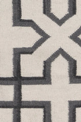 Chandra Lima LIM-25740 White and Grey and Black rug, texture close-up