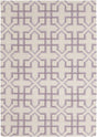 Chandra Lima LIM-25741 White and Purple and Lavendar rug, flat view