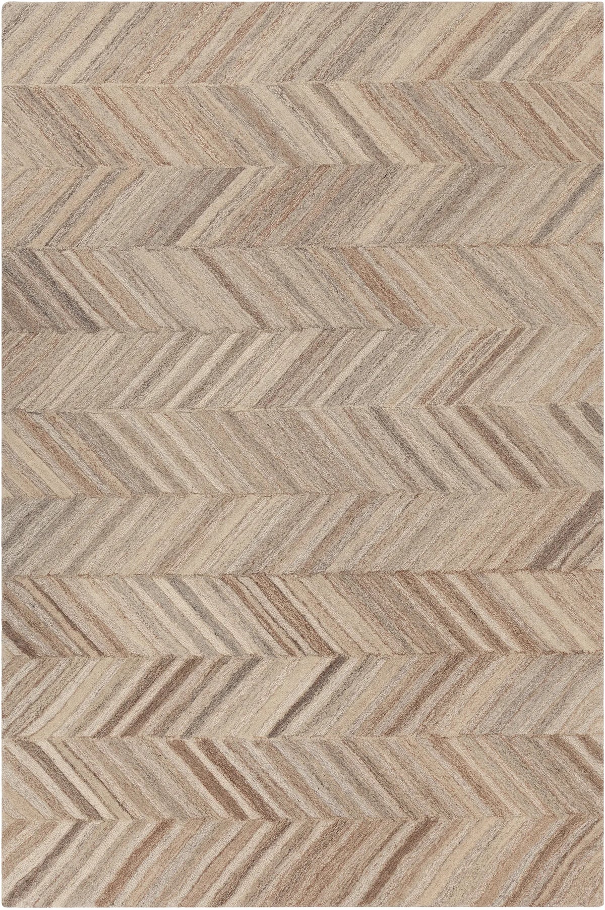 Chandra Lyril LYR-50201 Grey and Brown and Natural rug, flat view