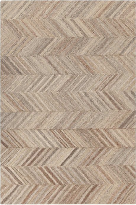 Chandra Lyril LYR-50201 Grey and Brown and Natural rug, flat view