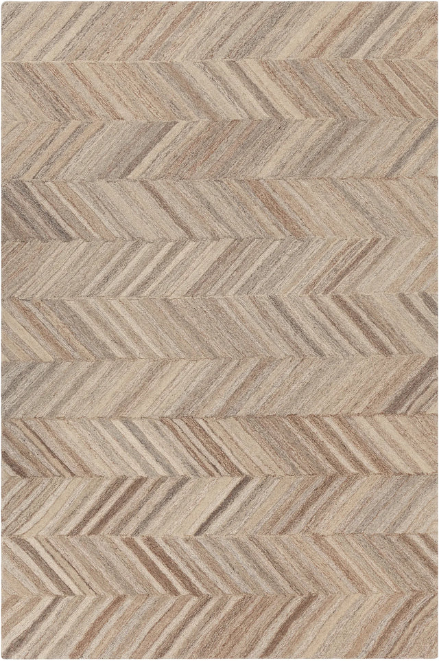 Chandra Lyril LYR-50201 Grey and Brown and Natural rug, flat view